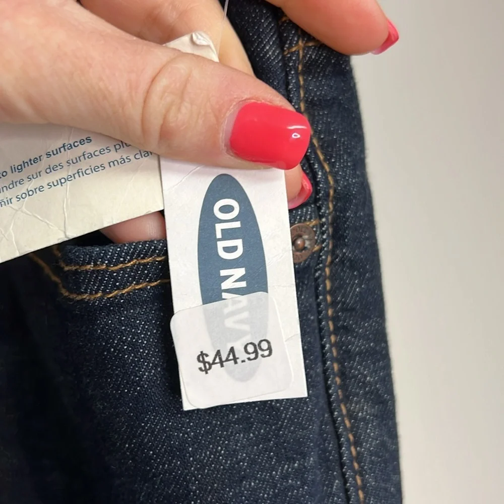 NWT‎ Old Navy Dark Wash Blue Jeans- 44x36